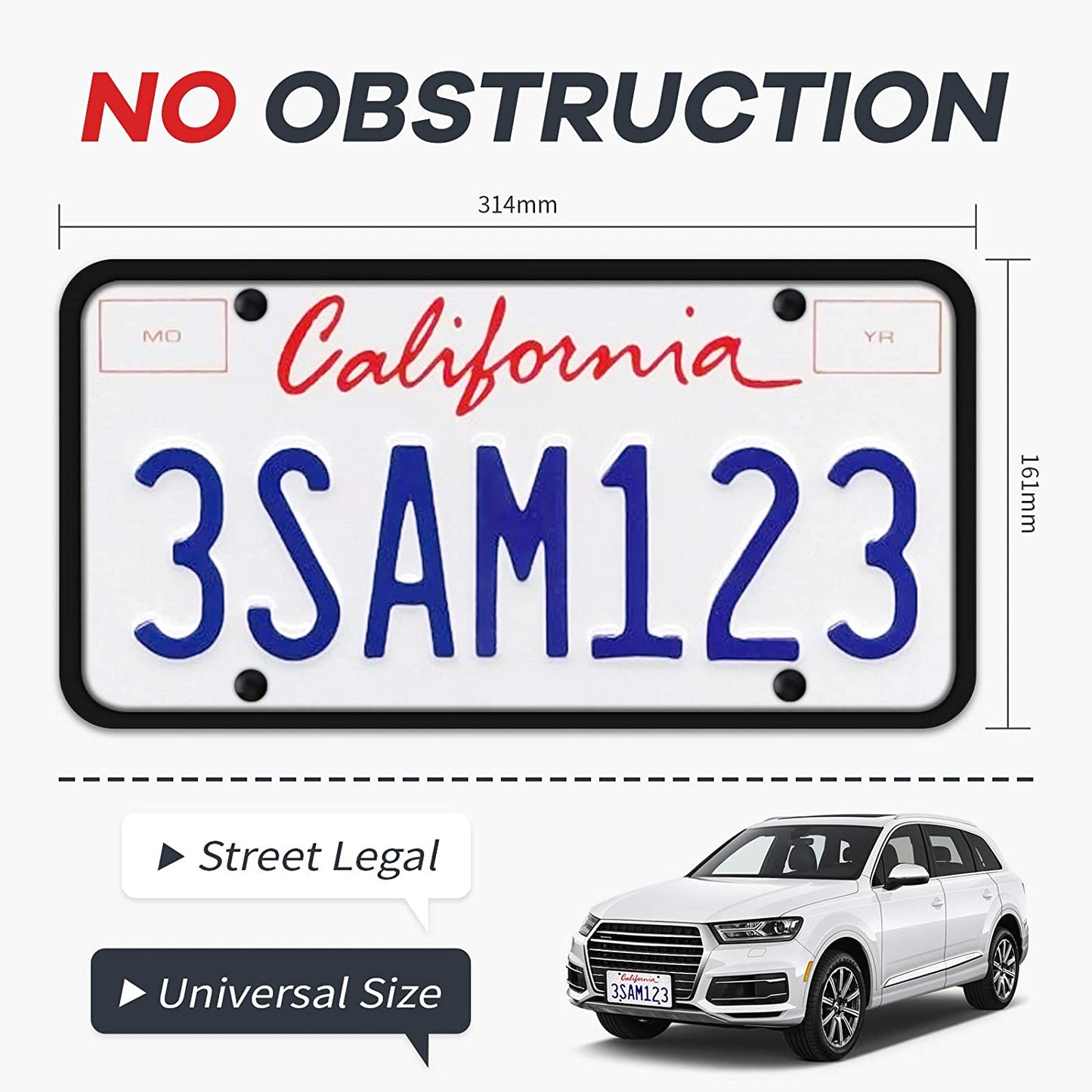 Side-Opening License Plate Frames